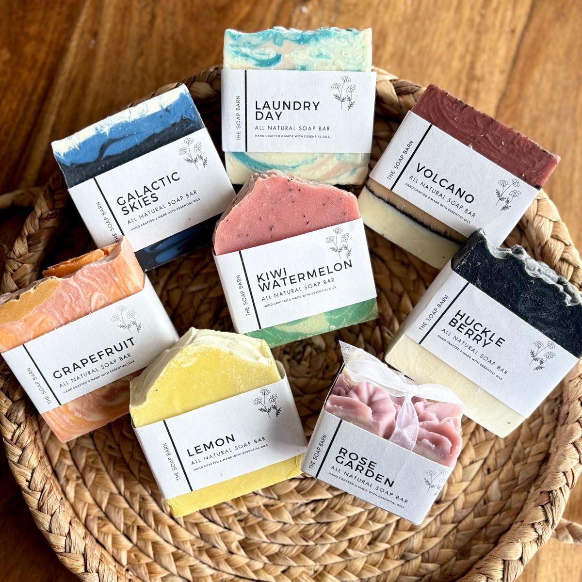 Handgemaakte zeep met lavendel en essentiële oliën